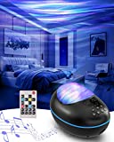 Aurora Projector, 4 in 1 Galaxy Star Projector Built-in Bluetooth Speaker Night Light White Noise, Northern Lights Projector for Room Decor/Party/Music/Sleeping/Gift (Black)
