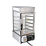 Electric Hot Food Warmer Display Case Food Steamer Bun Warming Machine Commercial 5 layers