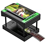 Rybozen Mobile Film and Slide Scanner, Lets You Scan and Play with Old 35mm Films & Slides Using Your Smartphone Camera, Fun Toys and Gifts with LED Backlight, Rugged Plastic Folding Scanner