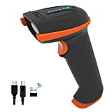 Tera Barcode Scanner Wireless 1D Laser Cordless Barcode Reader with Battery Level Indicator, Versatile 2 in 1 2.4Ghz Wireless and USB 2.0 Wired