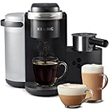 Keurig K-Cafe Single-Serve K-Cup Coffee Maker, Latte Maker and Cappuccino Maker, Comes with Dishwasher Safe Milk Frother, Coffee Shot Capability, Compatible With all Keurig K-Cup Pods, Dark Charcoal