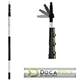 DocaPole 36 ft Reach 7-30 Foot Multi-Purpose Telescoping Pole for use as Light Bulb Changer, Paint Roller, Gutter Cleaning Tools, and Hanging Lights