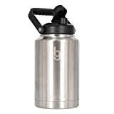 BEGOOD GROWLER One Gallon Water Bottle Insulated, 18/8 Food-grade Stainless Steel, 128 Oz Gallon Water Bottle Stainless Steel Jug, 1 Gallon Water Bottle Insulated, One Gallon Thermos Canteen