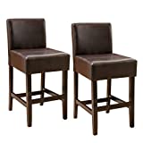 Christopher Knight Home Portman Counterstool, Brown 18'W x 23”D x 38.50”H
