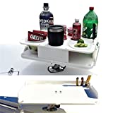 Docktail® Bar Bait Cutting Board Table with Adjustable Fishing Rod - Pole Holder Mount and Boat Bar Table Knife Pliers Holder Accessories - Large Marine Tray Prep Area to Cut Bait - Fillet Fish