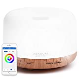 ASAKUKI Smart Wi-Fi Essential Oil Diffuser, App Control Compatible with Alexa, 500ml Aromatherapy Humidifier for Relaxing Atmosphere in Bedroom and Babyroom, Better Sleeping&Breathing
