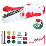 Handheld Sewing Machine, Mini Portable Electric Sewing Machine for Beginners Adult, Easy to Use and Fast Stitch Suitable for Clothes,DIY Home Travel,Fabrics