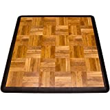 Big Floors 3X3OAKFLOOR Interlocking Lightweight Plastic Modular Dance Floor Kit (3' x 3'), Oak, 21 Piece