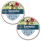 Seresto Flea and Tick Collar for Dogs, 8-Month Flea and Tick Collar for Large Dogs 2 Pack, Over 18 Pounds