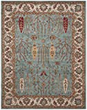 Safavieh Heritage Collection HG735A Handmade Traditional Oriental Premium Wool Area Rug, 9' x 12', Blue / Ivory