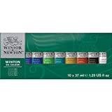 Winsor & Newton Winton Oil Colour Paint Starter Set, Ten 37ml Tubes