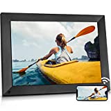 NexFoto 32GB Large 15 inch Digital Picture Frame, Wi-Fi Digital Photo Frame, Wall-Mountable, Instantly Share Photos Videos via App or Email, for Grandparents