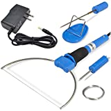 Perfect Mini Electric Hot Foam Cutter 3 in 1 Kit - Guritta Hot Wire Styrofoam Cutting Knife, Heated Foam Carving Sculpting Tool, 100-240V Stainless Steel Wire Bowl Cutting Pen Engraver Tips