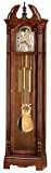 Howard Miller Klinman Floor Clock 547-027 – Windsor Cherry Vertical Grandfather Home Decor with Chain-Driven Single-Chime Movement