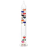 Bits and Pieces - Fascinating 17' Gallileo Thermometer Indoor Décor Temperature Gauge - Decorative Home Weather Instrument