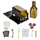 Glass Bottle Cutter, Wine Bottle Cutter19-Piece Upgraded Version, Square and Round Wine Beer Glass Sculpture Cutter, Used to Make Square Lights, Candle Lights, Vases, Etc.