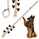 Zoomie Paws Macrame Hanging Door Bells for Dogs and Puppies - Antique Bells, Dog Bell for Potty Training, Pet Supplies, Bell for Dogs to Ring to Go Outside - 1 per Pack