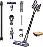 Premium Dyson V8 Motorhead HEPA Filter, Cordless Stick Vacuum Cleaner Lightweight, Strong Suction, Handheld Ergonomic, Bagless, Washable Filter, Rechargeable Battery + w/One Hubxcel Microfiber Cloth