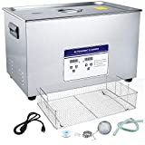 Anbull 30L Professional Large Ultrasonic Cleaner Machine with 304 Stainless Steel and Digital Timer Heater for Jewelry Watch Coin Glass Circuit Board Dentures Small Parts
