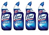 Lysol Power Toilet Bowl Cleaner, 24 ounce, 10X Cleaning Power (Pack of 4)