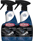 Weiman Gas Range Cook Top Cleaner and Degreaser - 12 Ounce 2 Pack - Packaging May Vary