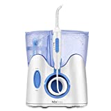 H2ofloss® Dental Water Flosser for Teeth Cleaning with 12 Multifunctional Tips&800ml Capacity, Professional Countertop Oral Irrigator Quiet Design(HF-9)