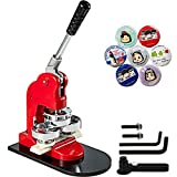 VEVOR Button Maker 2.28Inch 58mm Button Badge Maker Punch Press Machine with 500 Pcs Circle Button Parts and Circle Cutter (58MM 500P)