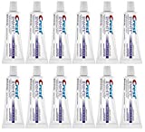 Crest 3D White Brilliance Toothpaste, Vibrant Peppermint, Travel Size, 0.85 oz (24g) - Pack of 12