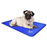 Arf Pets Dog Self Cooling Mat 23” x 35” Pad for Kennels, Crates and Beds, Non-Toxic, Durable Solid Cooling Gel Material. No Refrigeration or Electricity Needed, Medium