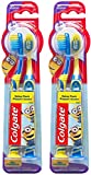 Colgate Kids Toothbrush with Extra Soft Bristles and Suction Cup Holder, Minions - 4 Count