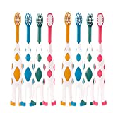 8 Packs Kids Toothbrush, Extra Soft Lovely Little Deer Toothbrush for Kids 2-8 Years (Pink&Orange&Blue&Green)