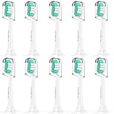 Toothbrush Replacement Heads for Philips Sonicare: Electric Toothbrush Head Compatible with Sonicare 2 Series ProtectiveClean DailyClean Plaque Control Gum 4100 5100 C2 C3 G2 HX9023 Snap-on, 10 Pack