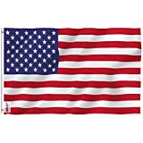 Anley Fly Breeze 3x5 Foot American US Flag - Vivid Color and UV Fade Resistant - Canvas Header and Double Stitched - USA Flags Polyester with Brass Grommets 3 X 5 Ft