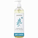 Puracy Natural Liquid Laundry Detergent, Hypoallergenic, Enzyme-Based, Free & Clear, 24 Fl Oz (Pack of 1)