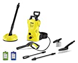 Karcher 1.602-317.0 K 2 CHK Car & Home Kit 1600 PSI Electric Power Pressure Washer with Vario & Dirtblaster Spray Wands-1.25 GPM, Yellow