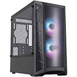 Cooler Master MasterBox MB320L ARGB Micro-ATX with Dual ARGB Fans, DarkMirror Front Panel, Mesh Front Intake Vents, Tempered Glass Side Panel & ARGB Lighting System