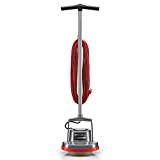 Oreck Commercial Orbiter Hard Floor Cleaner Machine ,Multi-Purpose Hardwood Wood Laminate Carpet Tile Concrete Grout Marble Floor Cleaning, 50-Foot Long Cord, ORB550MC, Gray/Red
