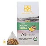 Secrets Of Tea No To Morning Sickness Tea - Lemon and Ginger Tea - Pregnancy Tea - Certified USDA Organic - Caffeine Free Tea - Up to 40 Servings - 20 Count(1 Pack)