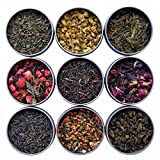 Heavenly Tea Leaves 9 Flavor Variety Pack, Loose Leaf Tea Sampler, 9 Assorted Loose Leaf Teas & Herbal Tisanes