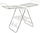 Clothes Drying Rack – Folding Indoor/Outdoor Portable Dryer for Clothing and Towels – Collapsible Laundry Clothes Stand by Everyday Home (Silver)