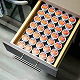 K Cup Holder Compatible with Keurig Coffee Pods (40 Slots) - Drawer K Cup Organizer Holder for Kcup Organization, Countertops & K-Cup Storage - K-Cup Coffee Pod Drawer Organizer for Coffee Lovers