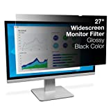 3M Privacy Filter for 27 Inch Widescreen Monitor, Reversable Gloss/Matte, Reduces Blue Light, Screen Protection, 16:9 Aspect Ratio (PF270W9B)