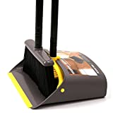 Broom and Dustpan Set for Home/Dustpan and Broom Combo Set,Standing Dustpan Dust Pan with Long Handle 40'/52' for Home Kitchen Room Office Lobby Indoor Floor Cleaning