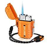 Samniu Torch Lighter, Waterproof, Windproof, refillable Butane Gas Lighters for Outdoor, Camping, Grill, BBQ, Fireworks