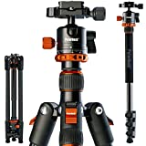 Polarduck 66' Camera Tripod Stand: Portable Professional DSLR Tripod with Phone Tripod Mount & Travel Bag Compatible with All Cameras-Smartphone-Projector-Webcam for Video Vlog Recording