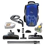 Blue 8 Quart Lightweight Backpack Vacuum Cleaner Loaded with Tools for Every Cleaning Job and HEPA Filtration