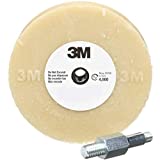 3M Stripe Off Wheel Adhesive Remover Eraser Wheel Removes Decals, Stripes, Vinyl, Tapes and Graphics 4” diameter x 5/8” thick 3/8-16 threaded mandrel 07498 Pack of 1