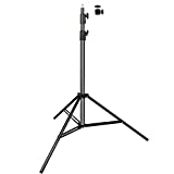 Heavy Duty Light Stand 9.5 Feet/2.8 Meters Adjustable Spring Cushioned Metal Photography Tripod Stand for Photo Studio Speedlight, Ring Light, Photographic Equipments Thickening Flash Stand
