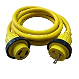 Halex, 31250, 50 FT. Marine Shore Power Extension Cord For Boats, Campers, or RVs, 30 Amp, 125 Volt, Yellow