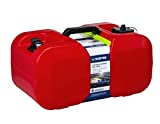 Scepter 10511 Rectangular 6 Gallon Under Seat Portable Marine Fuel Tank With Handle, 19-Inches x 12-Inches x 10-Inches, Red